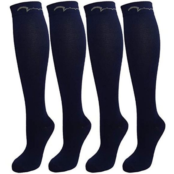 4 Pair Youth Graduated Compression Socks for Baske - Picture 1 of 3